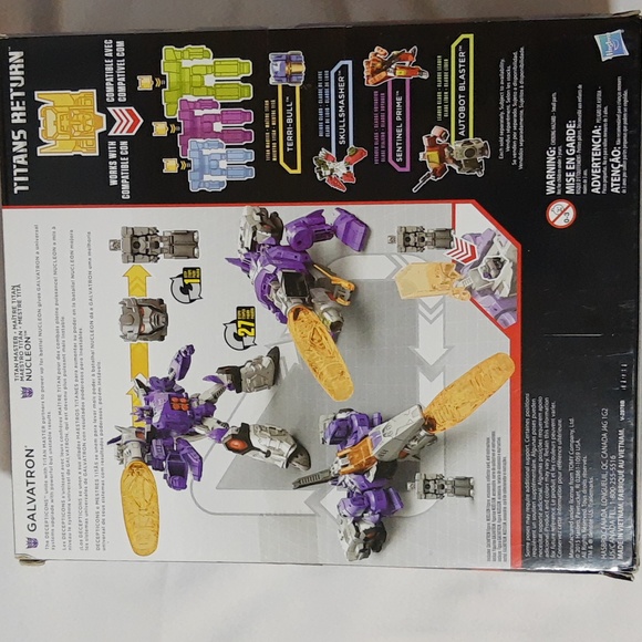 Transformers Generations Voyager Class Titans Return Nucleon & Galvatron SEALED - Picture 4 of 14